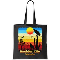 Boulder City Nevada Nv Coyote Sunset Retro Desert Tote Bag