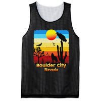 Boulder City Nevada Nv Coyote Sunset Retro Desert Mesh Reversible Basketball Jersey Tank