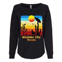 Boulder City Nevada Nv Coyote Sunset Retro Desert Womens California Wash Sweatshirt