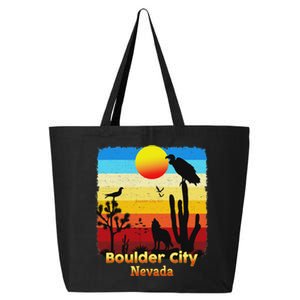 Boulder City Nevada Nv Coyote Sunset Retro Desert 25L Jumbo Tote