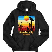 Boulder City Nevada Nv Coyote Sunset Retro Desert Tie Dye Hoodie