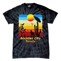 Boulder City Nevada Nv Coyote Sunset Retro Desert Tie-Dye T-Shirt