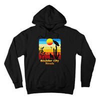 Boulder City Nevada Nv Coyote Sunset Retro Desert Tall Hoodie