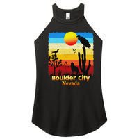 Boulder City Nevada Nv Coyote Sunset Retro Desert Women's Perfect Tri Rocker Tank