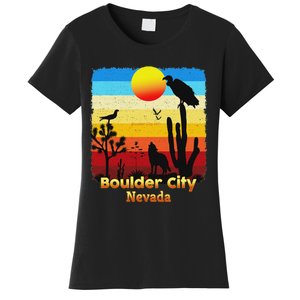 Boulder City Nevada Nv Coyote Sunset Retro Desert Women's T-Shirt