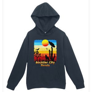 Boulder City Nevada Nv Coyote Sunset Retro Desert Urban Pullover Hoodie