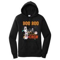 Boo Crew Nurse Halloween Ghost Skeleton Nurses Rn Women's Pullover Hoodie