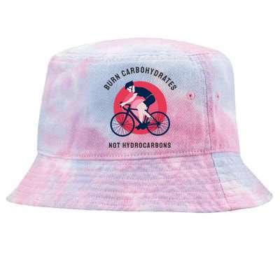 Burn Carbohydrates Not Hydrocarbons Tie-Dyed Bucket Hat