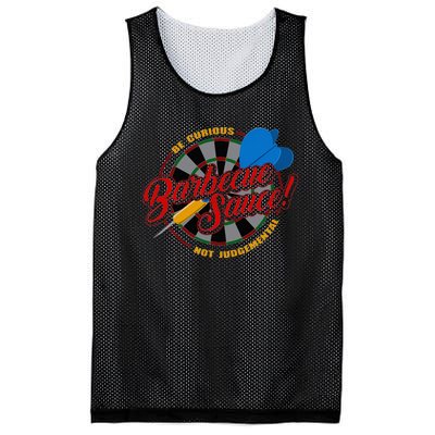 Be Curious Not Judgemental Inspirational Barbecue Sauce Mesh Reversible Basketball Jersey Tank