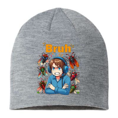 Bruh Cicadas Noise Funny Headset Cicada 2024 Cicada Killer Sustainable Beanie