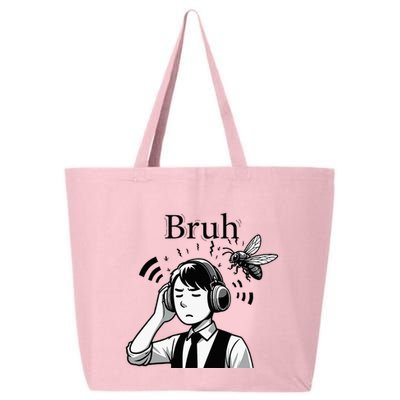 Bruh Cicadas Noise Funny Headset Cicada 2024 Cicada Killer 25L Jumbo Tote