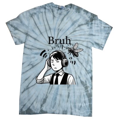 Bruh Cicadas Noise Funny Headset Cicada 2024 Cicada Killer Tie-Dye T-Shirt