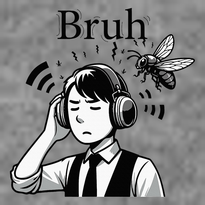 Bruh Cicadas Noise Funny Headset Cicada 2024 Cicada Killer 7-Panel Snapback Hat