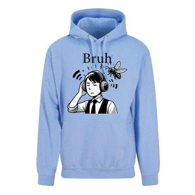 Bruh Cicadas Noise Funny Headset Cicada 2024 Cicada Killer Unisex Surf Hoodie