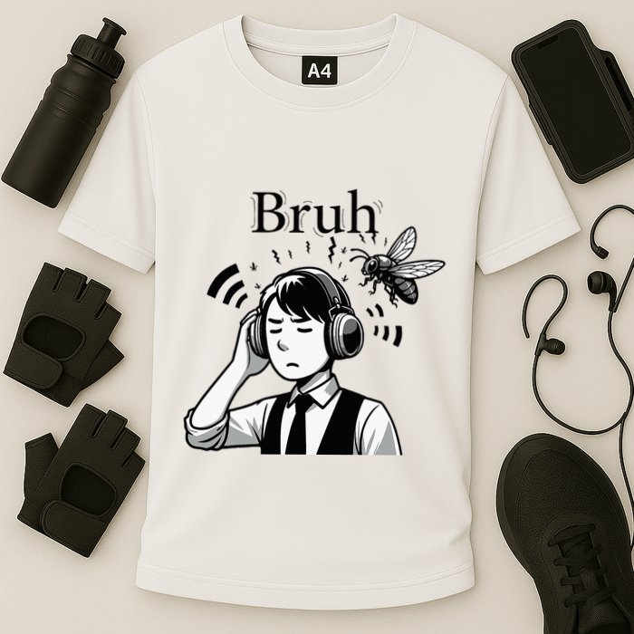 Bruh Cicadas Noise Funny Headset Cicada 2024 Cicada Killer Performance Shirt