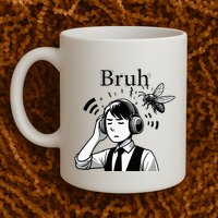 Bruh Cicadas Noise Funny Headset Cicada 2024 Cicada Killer Mug