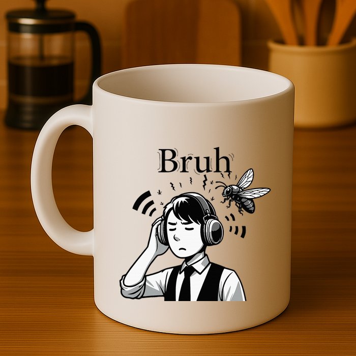 Bruh Cicadas Noise Funny Headset Cicada 2024 Cicada Killer Mug