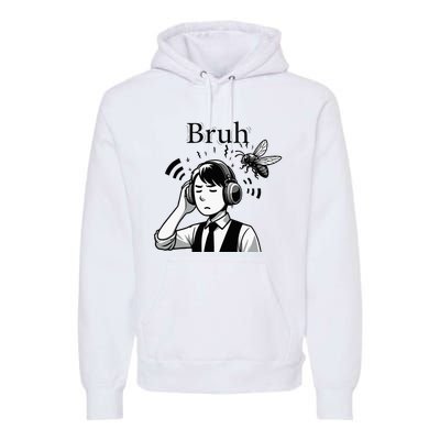 Bruh Cicadas Noise Funny Headset Cicada 2024 Cicada Killer Premium Hoodie