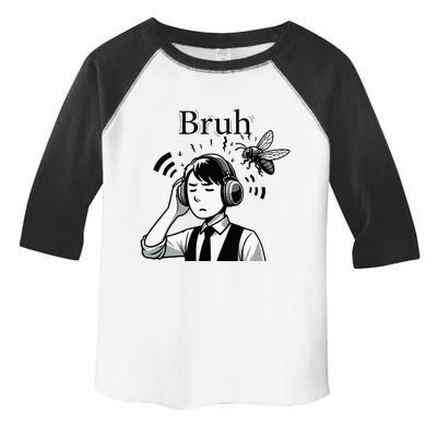 Bruh Cicadas Noise Funny Headset Cicada 2024 Cicada Killer Toddler Fine Jersey T-Shirt