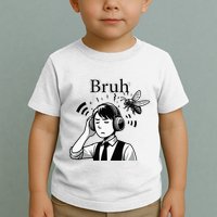 Bruh Cicadas Noise Funny Headset Cicada 2024 Cicada Killer Toddler T-Shirt