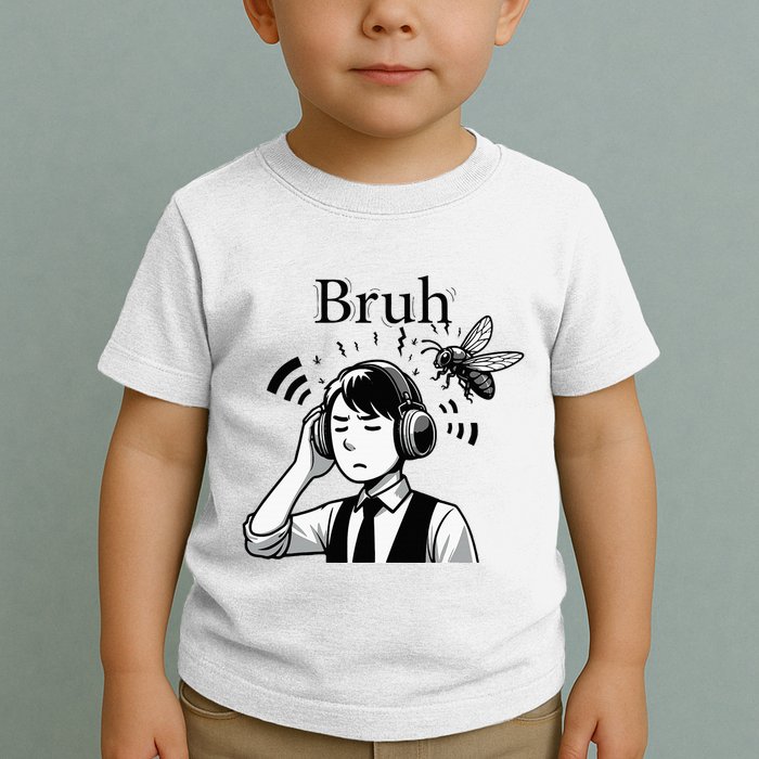 Bruh Cicadas Noise Funny Headset Cicada 2024 Cicada Killer Toddler T-Shirt