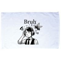 Bruh Cicadas Noise Funny Headset Cicada 2024 Cicada Killer Microfiber Hand Towel