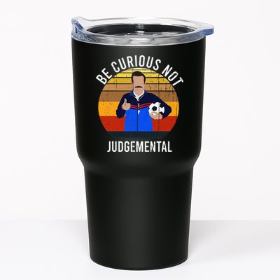 Be Curious Not Judgemental Inspirational Vintage Retro Tumbler