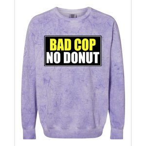 Bad Cop No Donut Colorblast Crewneck Sweatshirt