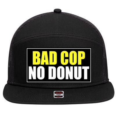 Bad Cop No Donut 7 Panel Mesh Trucker Snapback Hat