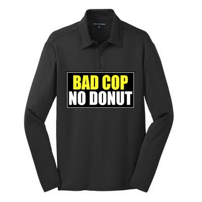 Bad Cop No Donut Silk Touch Performance Long Sleeve Polo