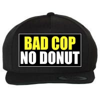Bad Cop No Donut Wool Snapback Cap