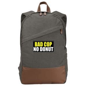 Bad Cop No Donut Cotton Canvas Backpack