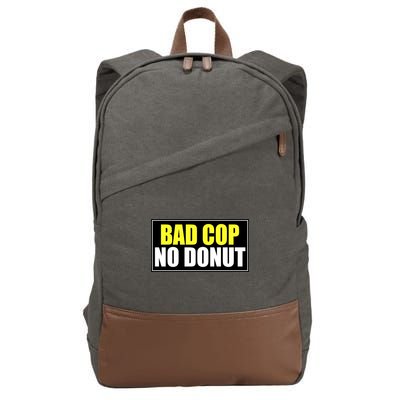 Bad Cop No Donut Cotton Canvas Backpack