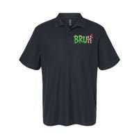 Bruh Christmas Ns Funny Christmas Humor Meme Softstyle Adult Sport Polo