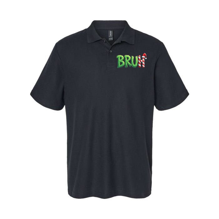 Bruh Christmas Ns Funny Christmas Humor Meme Softstyle Adult Sport Polo