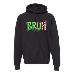 Bruh Christmas Ns Funny Christmas Humor Meme Premium Hoodie