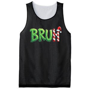 Bruh Christmas Ns Funny Christmas Humor Meme Mesh Reversible Basketball Jersey Tank