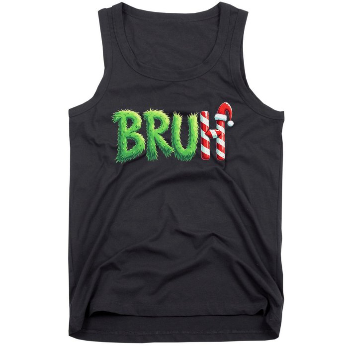 Bruh Christmas Ns Funny Christmas Humor Meme Tank Top