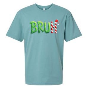 Bruh Christmas Ns Funny Christmas Humor Meme Sueded Cloud Jersey T-Shirt