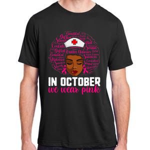 Breast Cancer Nursing African Black Nurse Pink Ribbon Adult ChromaSoft Performance T-Shirt