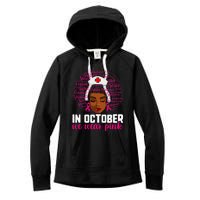 Breast Cancer Nursing African Black Nurse Pink Ribbon Women's Fleece Hoodie