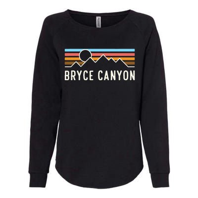 Bryce Canyon National Park Retro Mountain Camping Souvenir Womens California Wash Sweatshirt