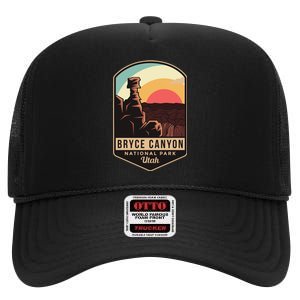 Bryce Canyon National Park Hiking Utah Tourist Souvenirs Cool Gift High Crown Mesh Back Trucker Hat