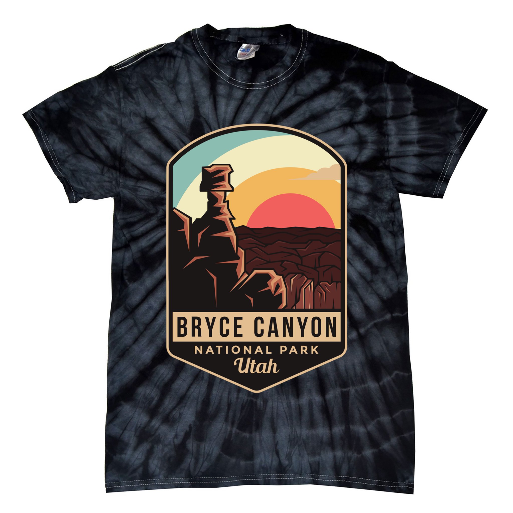 Bryce Canyon National Park Hiking Utah Tourist Souvenirs Cool Gift Tie-Dye T-Shirt