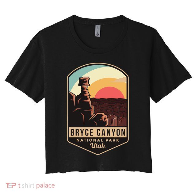 Bryce Canyon National Park Hiking Utah Tourist Souvenirs Cool Gift Crop Top