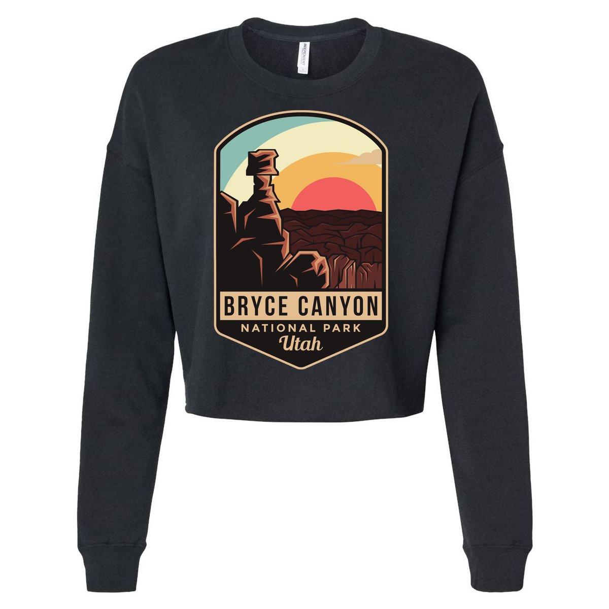 Bryce Canyon National Park Hiking Utah Tourist Souvenirs Cool Gift Cropped Pullover Crew