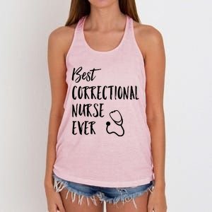 Best Correctional Nurse Ever National Nurses Week Great Gift Women's Knotted Racerback Tank