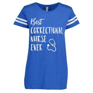 Best Correctional Nurse Ever National Nurses Week Great Gift Enza Ladies Jersey Football T-Shirt