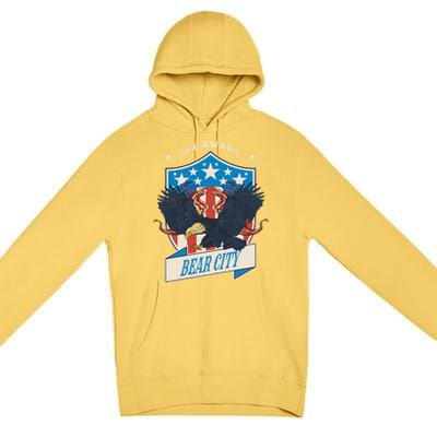 Bear City National Delaware Day Gift Premium Pullover Hoodie