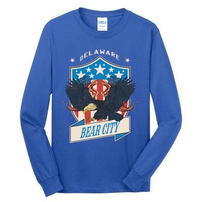 Bear City National Delaware Day Gift Tall Long Sleeve T-Shirt